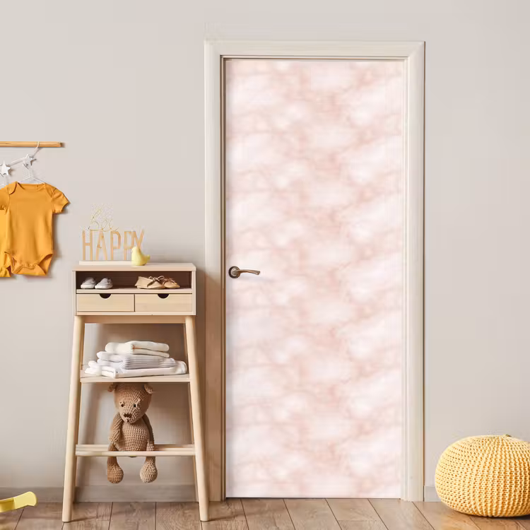 Deursticker - Roze - Marmer - Crème — 6
