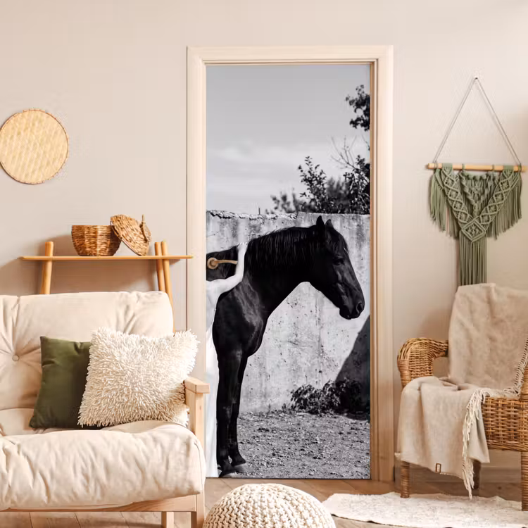 Deursticker - Vrouw - Paard - Artistiek — 4
