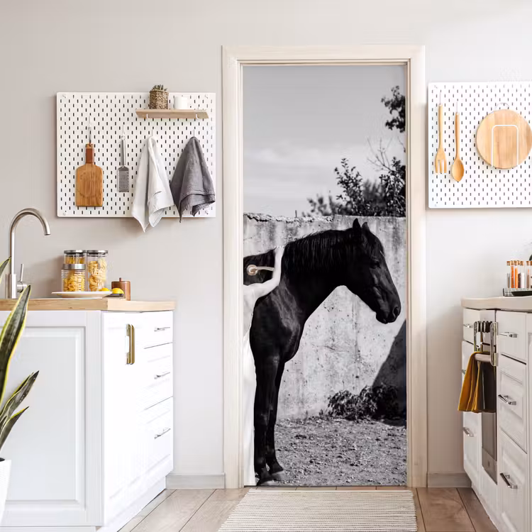 Deursticker - Vrouw - Paard - Artistiek — 7