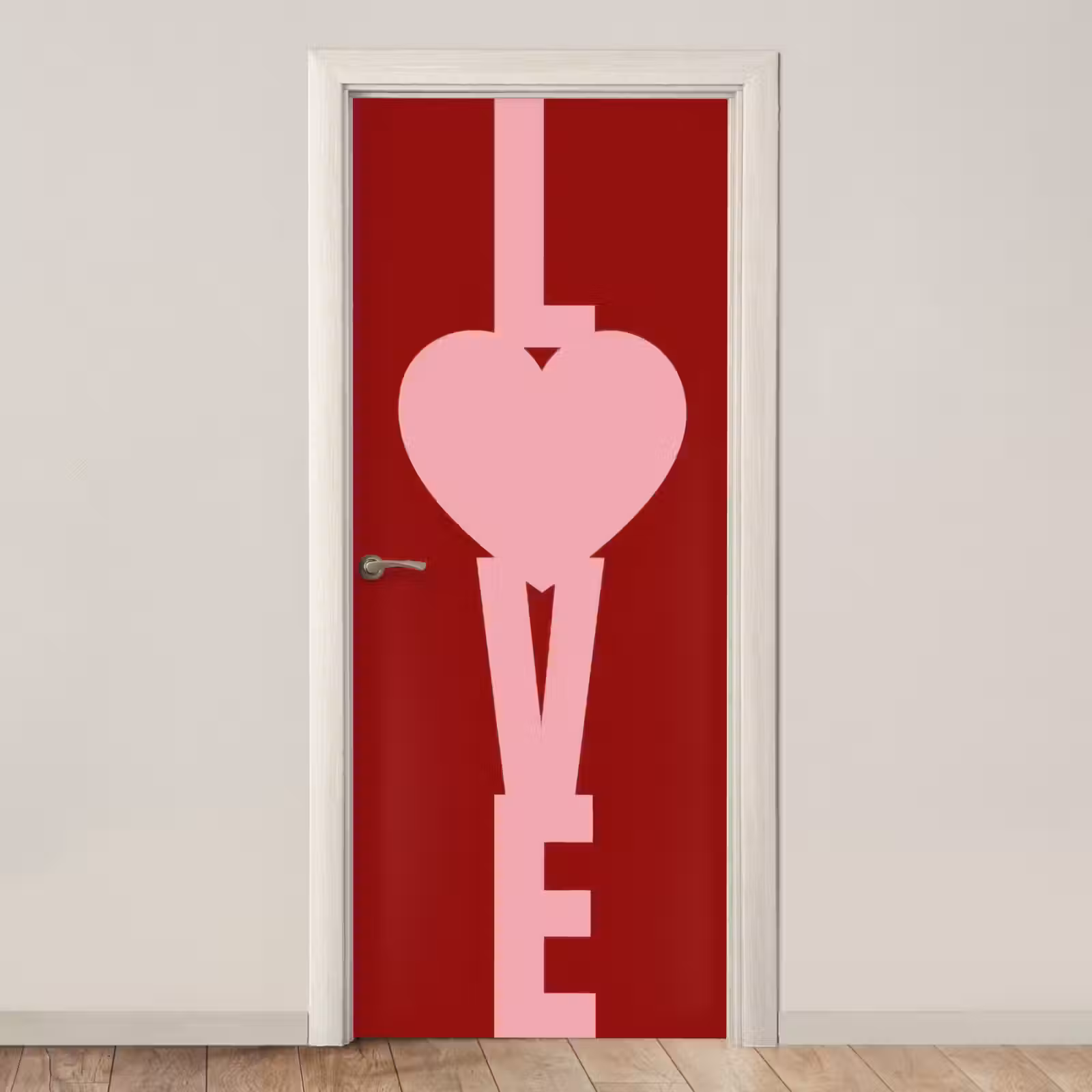 Deursticker - Love - Hart - Rood — 1