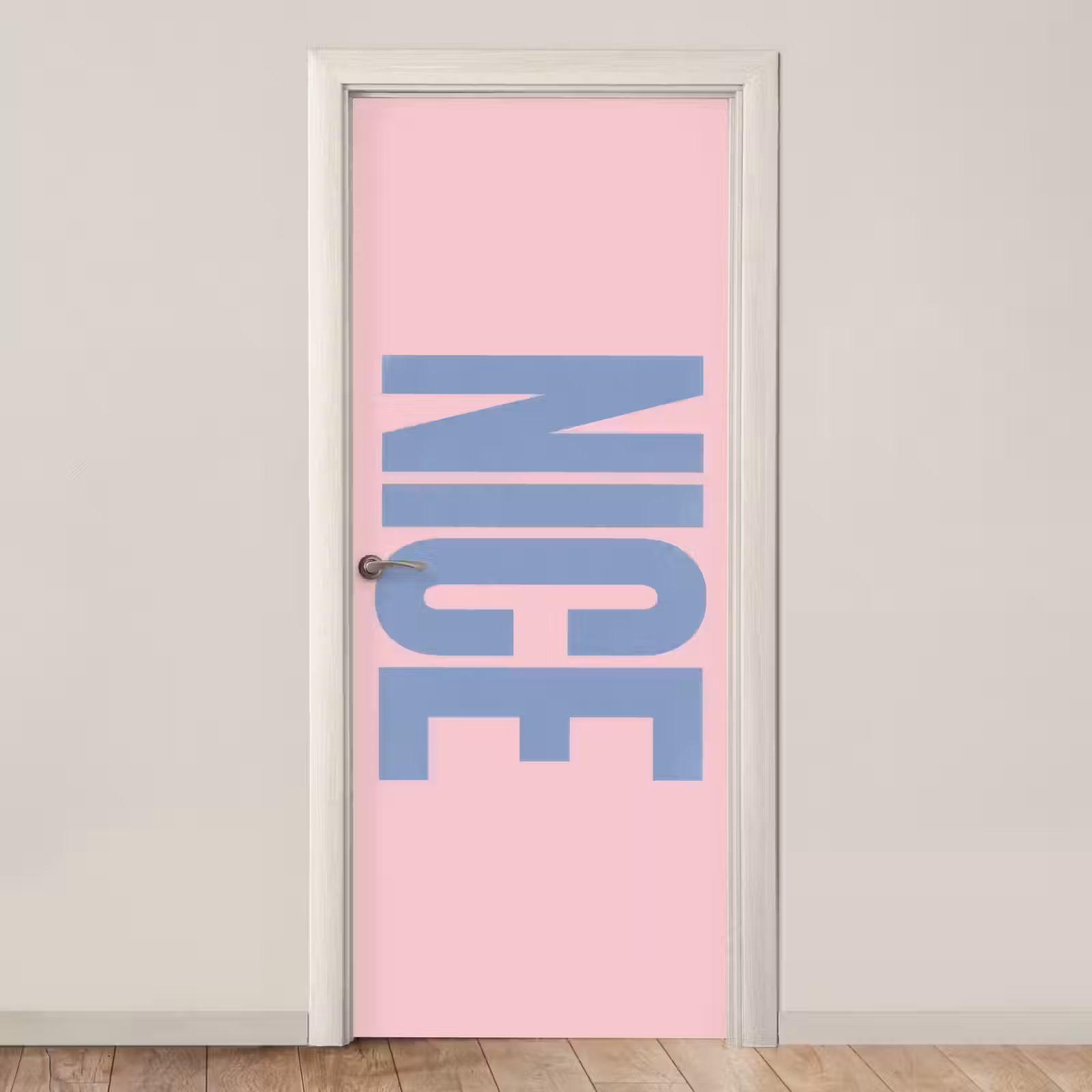 Deursticker - Nice - Paars - Roze — 1