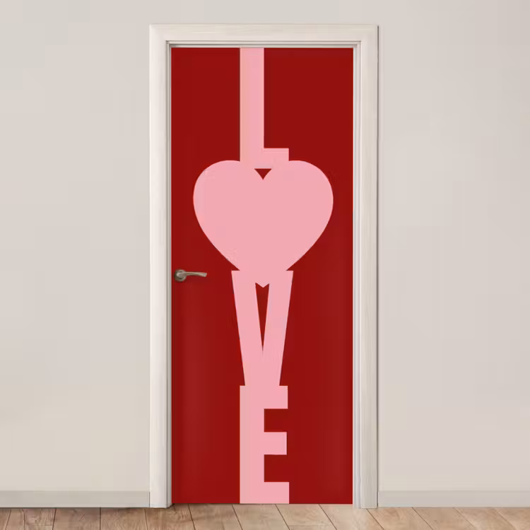 Deursticker - Love - Hart - Rood — 1