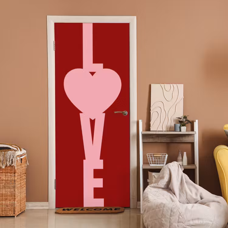 Deursticker - Love - Hart - Rood — 2