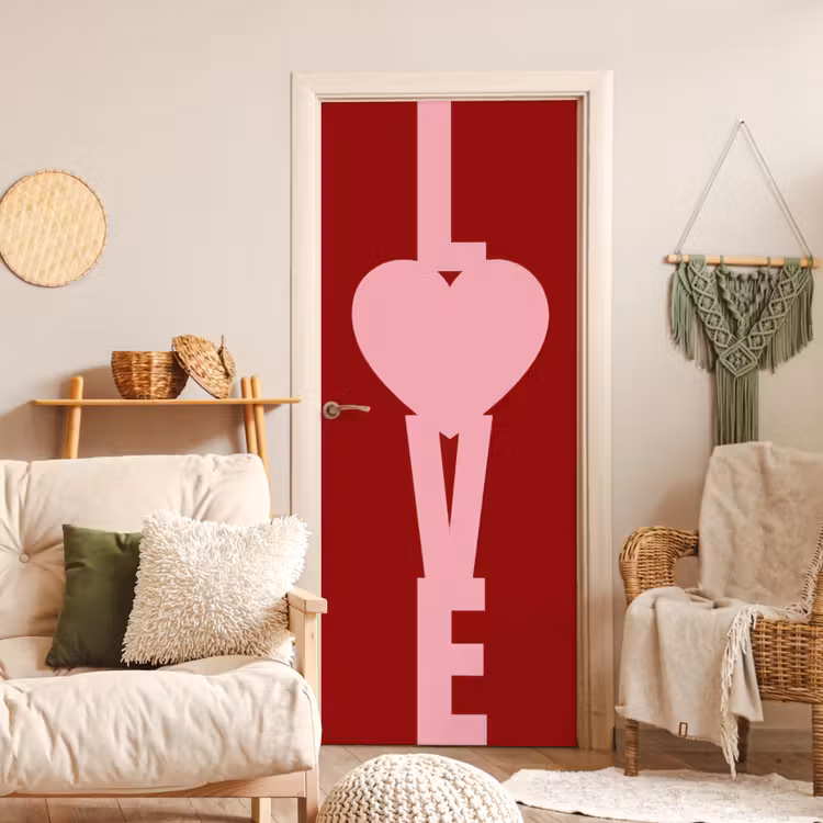 Deursticker - Love - Hart - Rood — 4