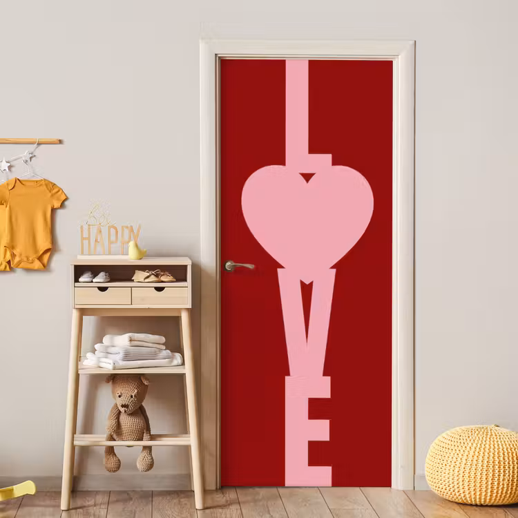 Deursticker - Love - Hart - Rood — 6