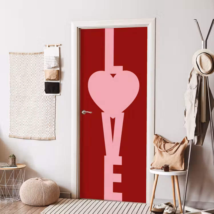 Deursticker - Love - Hart - Rood — 8