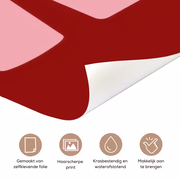 Deursticker - Love - Rood - Blokletters — 3