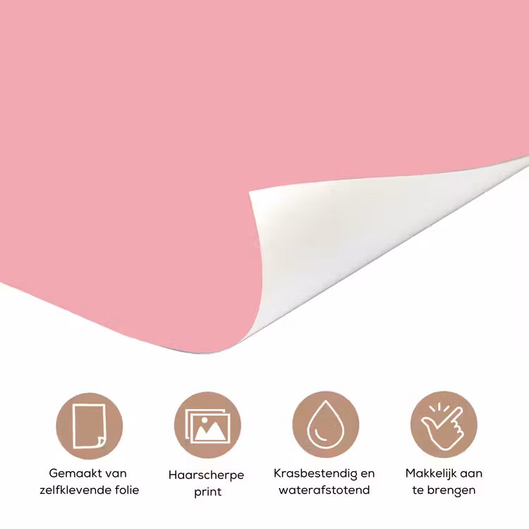 Deursticker - Love - Roze - Spiegeling — 3