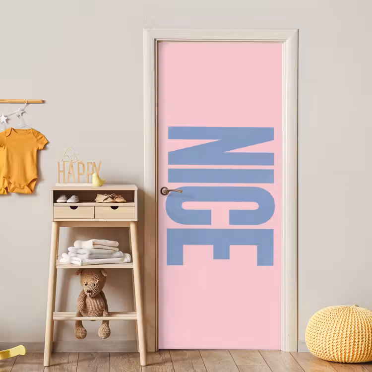 Deursticker - Nice - Paars - Roze — 6