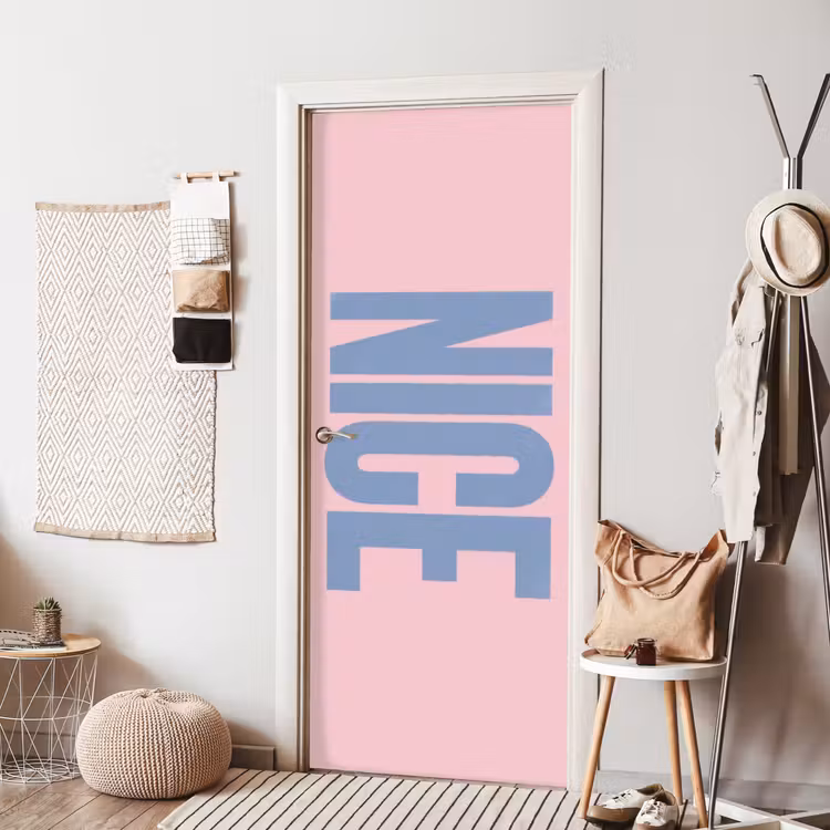 Deursticker - Nice - Paars - Roze — 8