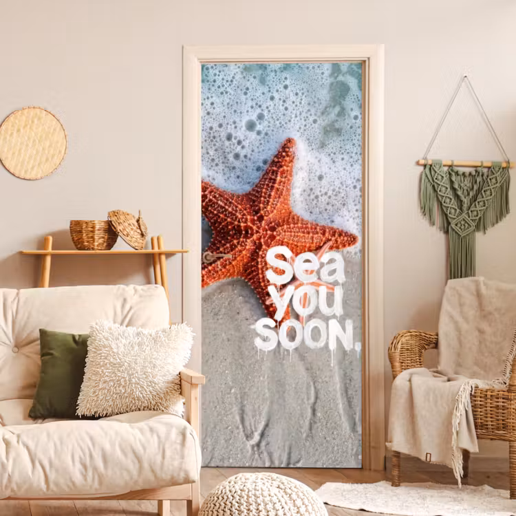 Deursticker - Sea you soon - Zeester - Zee — 4