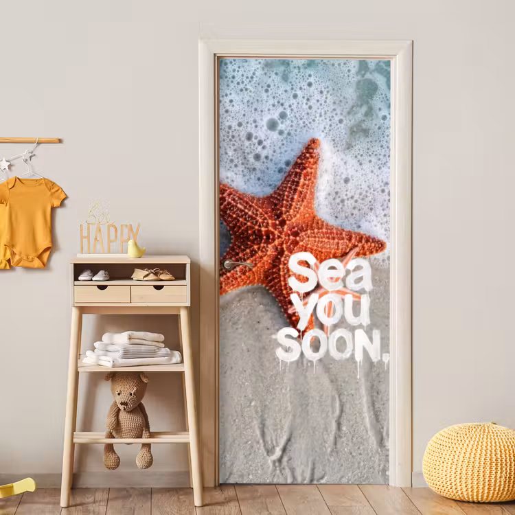 Deursticker - Sea you soon - Zeester - Zee — 6