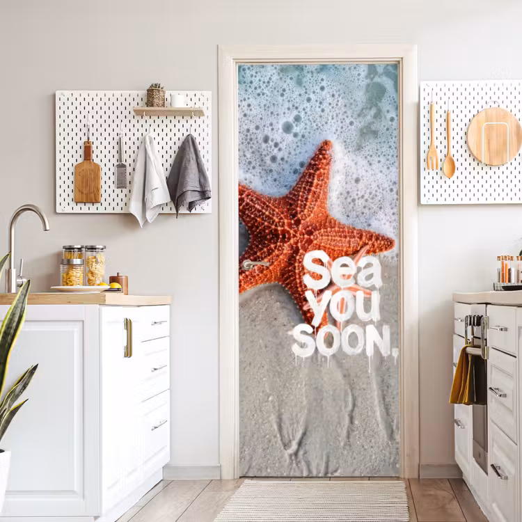 Deursticker - Sea you soon - Zeester - Zee — 7