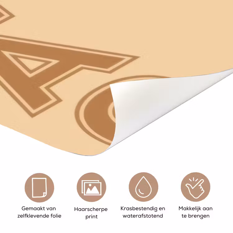 Deursticker - Swag - Bruin - Beige — 3
