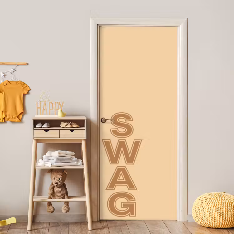 Deursticker - Swag - Bruin - Beige — 6