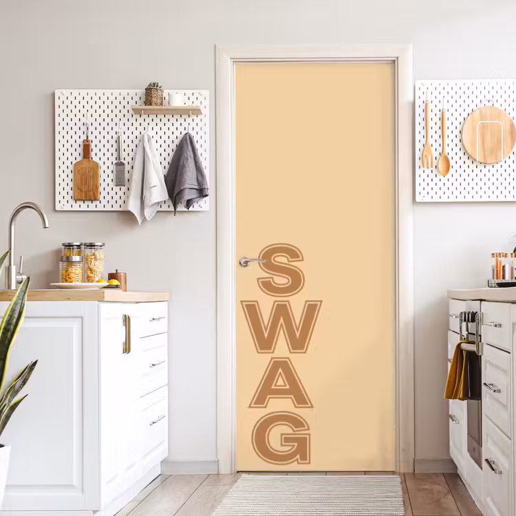 Deursticker - Swag - Bruin - Beige — 7
