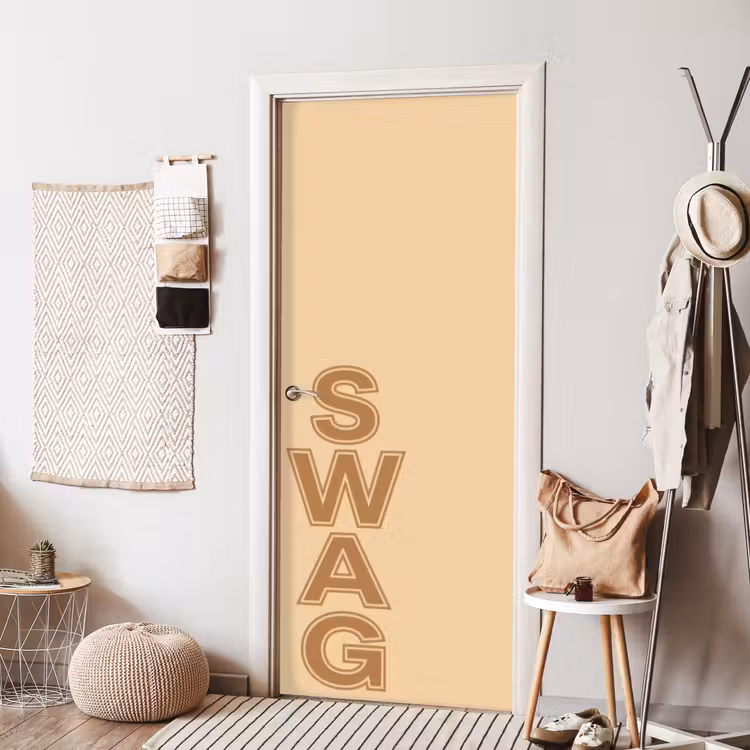 Deursticker - Swag - Bruin - Beige — 8