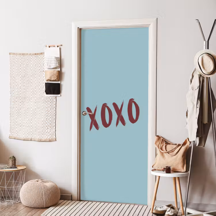 Deursticker - XOXO - Blauw - Rood — 8