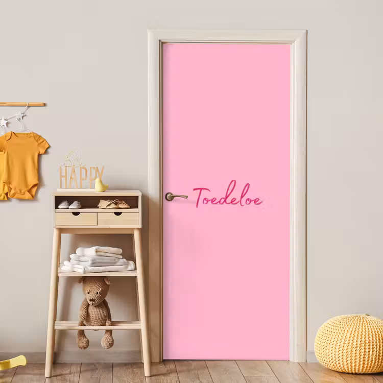 Deursticker - Toedeloe - Roze - Minimalistisch — 6