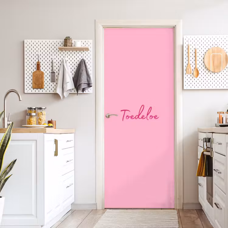 Deursticker - Toedeloe - Roze - Minimalistisch — 7