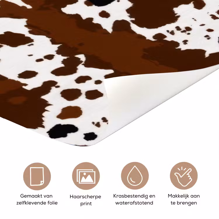 Deursticker - Koeienprint - Limited edition - Rood — 3