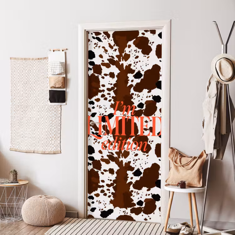 Deursticker - Koeienprint - Limited edition - Rood — 8