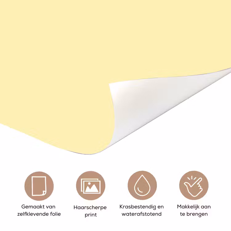 Deursticker - Nice - Oranje - Geel - Minimalistisch — 3