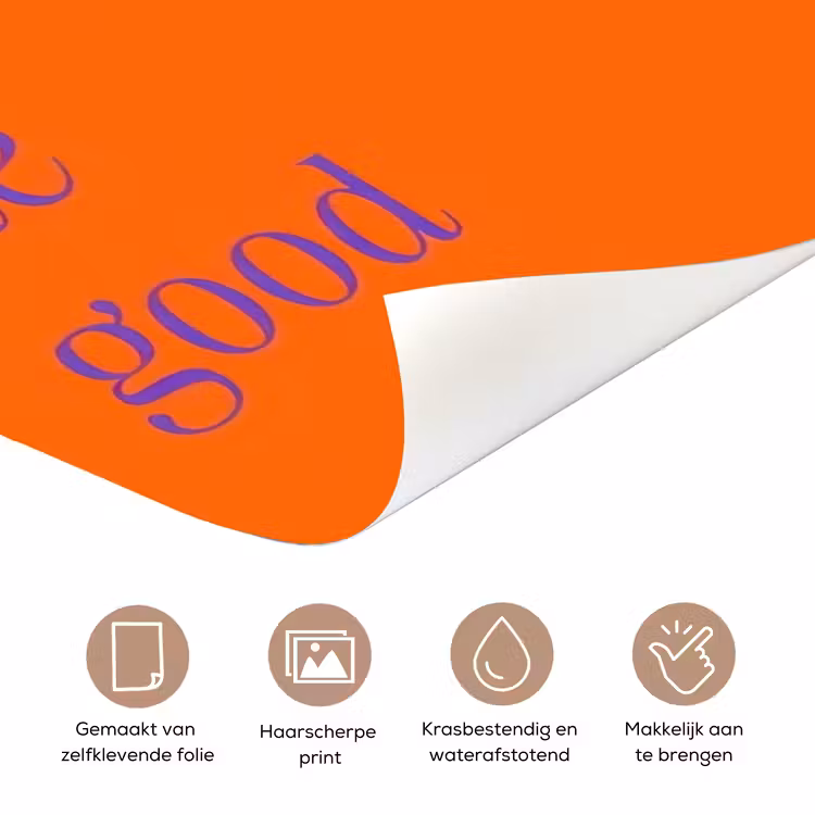 Deursticker - See te good - Paars - Oranje — 3