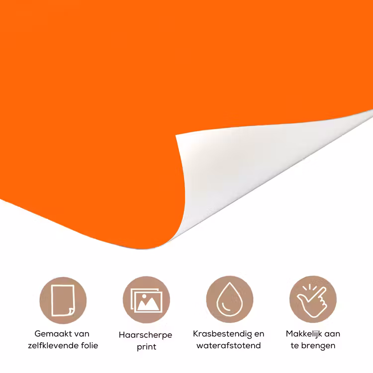 Deursticker - Slow down you're doing fine - Oranje - Simple — 3