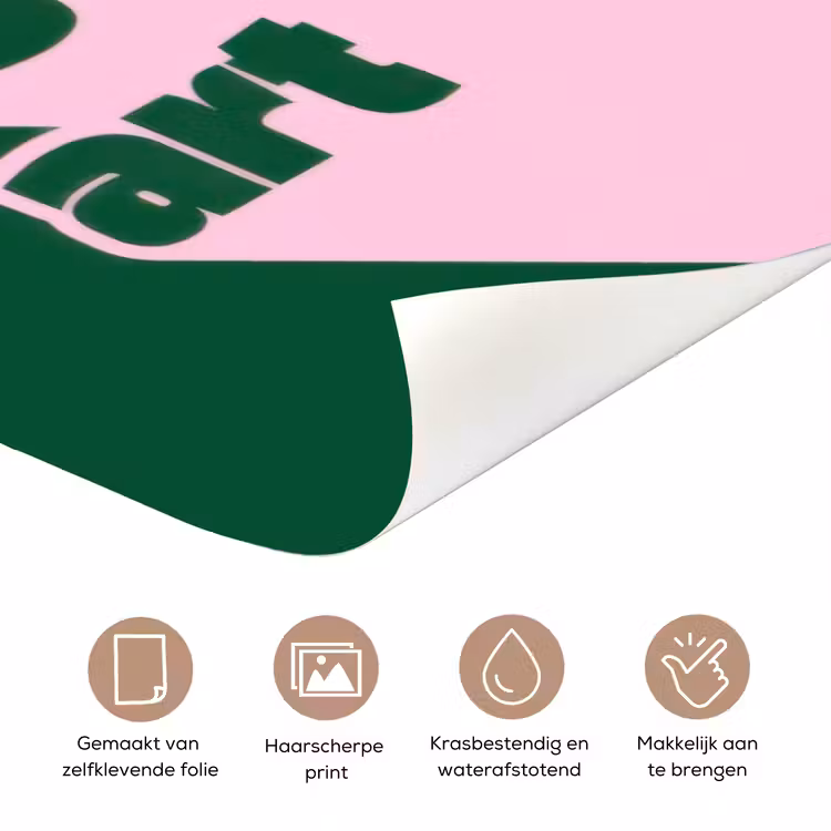 Deursticker - This is art - Schaduw - Roze — 3