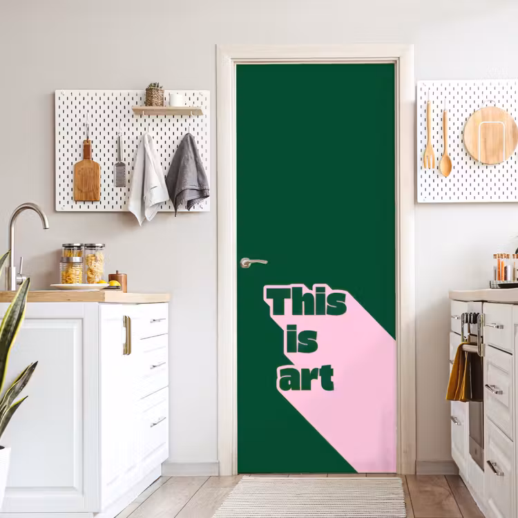 Deursticker - This is art - Schaduw - Roze — 7