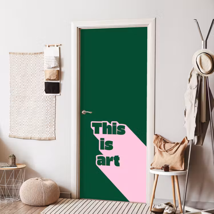 Deursticker - This is art - Schaduw - Roze — 8