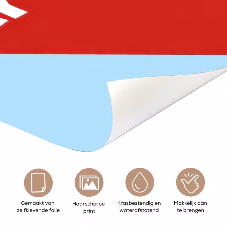 Deursticker - Today is a good day - Rood - lichtblauw — 3