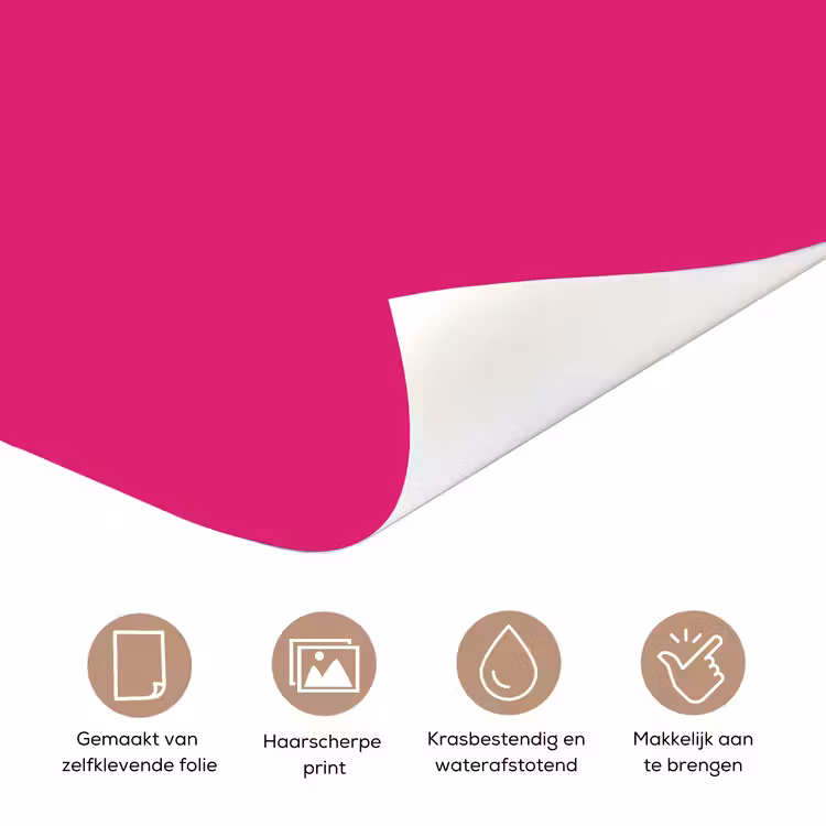 Deursticker - Toedeloe - Groen - Roze — 3