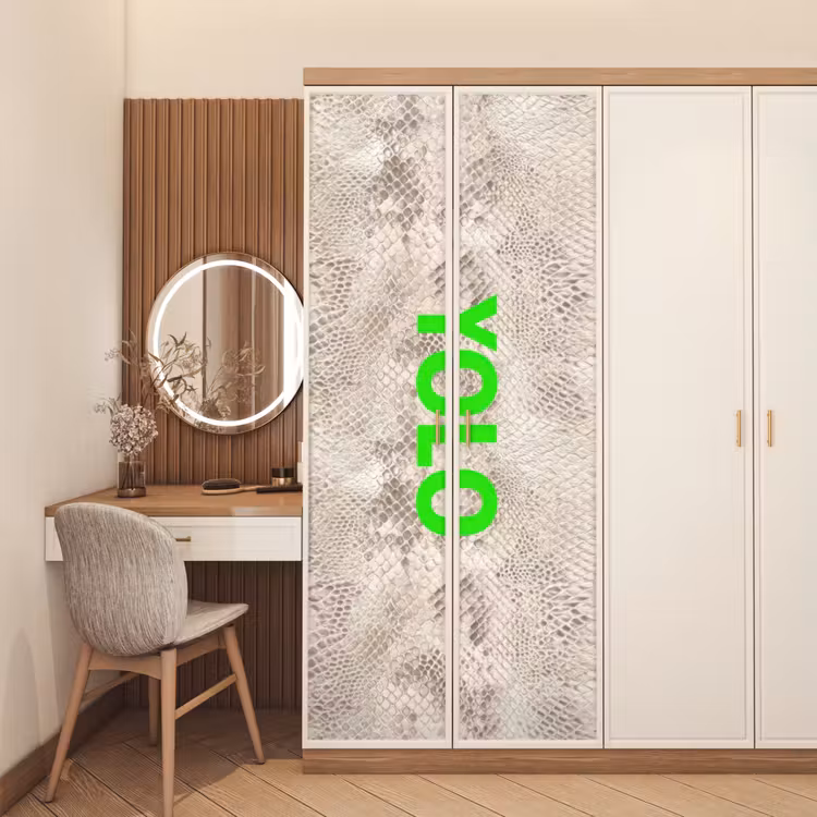 Deursticker - YOLO - Groen - Neon - Slangenprnt — 5