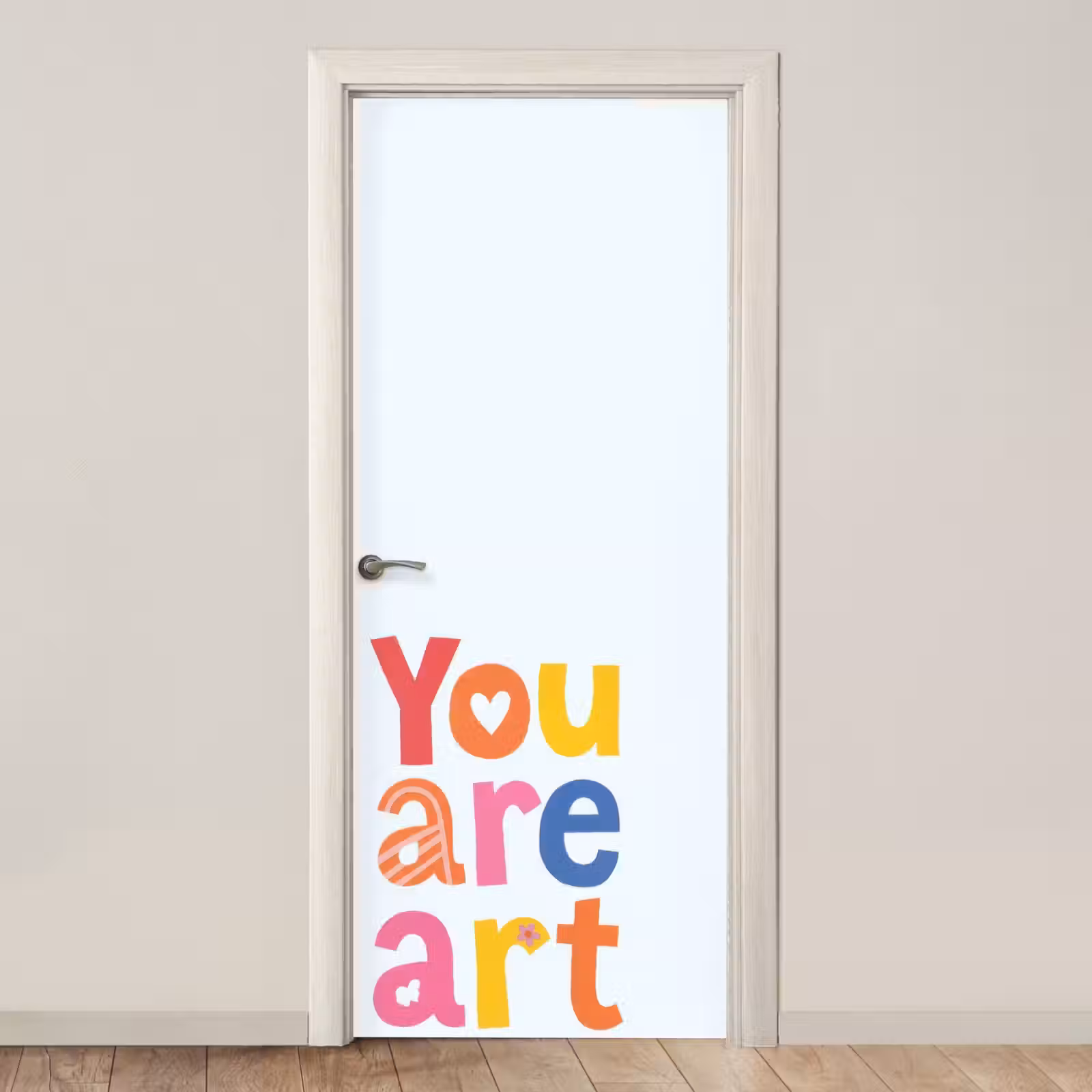 Deursticker - You are art - Kleurrijk - Grafisch — 1