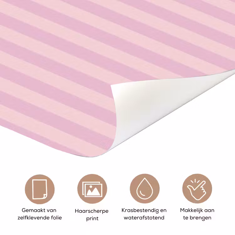 Deursticker - Paars - Strepen - You're doing great - Schaduw — 3