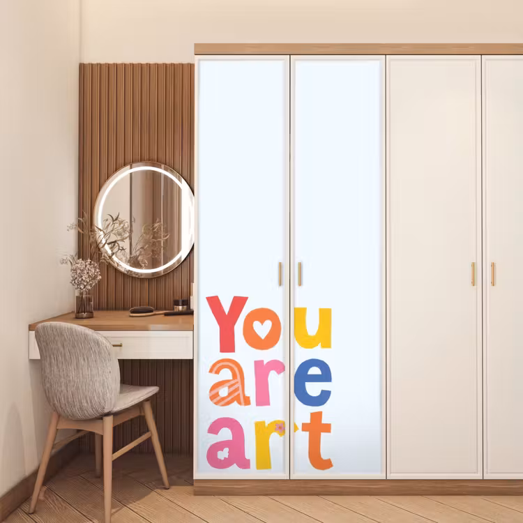 Deursticker - You are art - Kleurrijk - Grafisch — 5