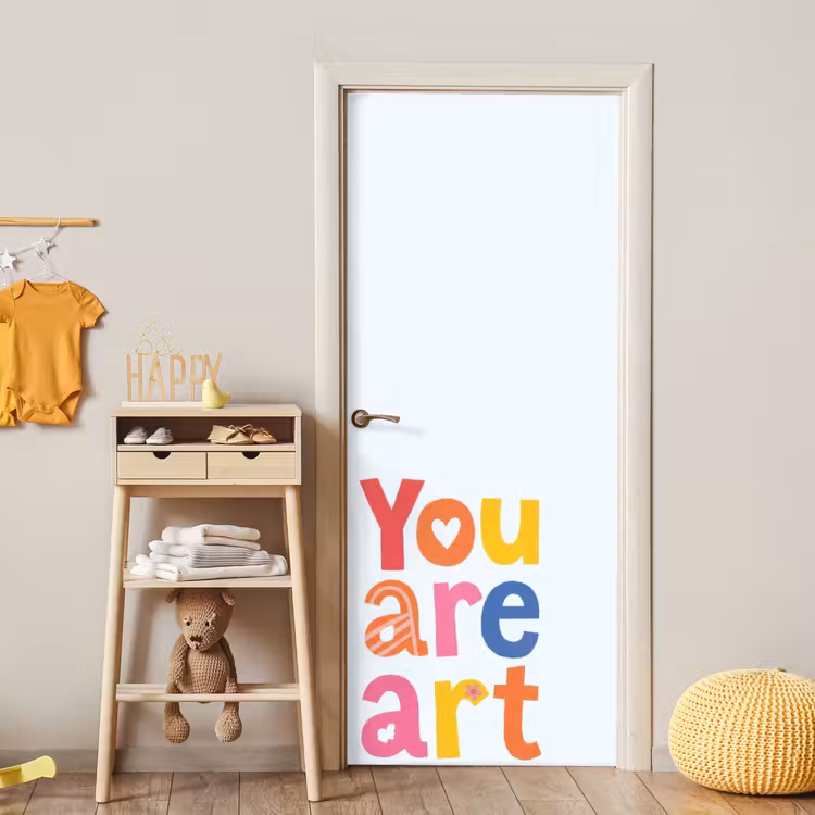 Deursticker - You are art - Kleurrijk - Grafisch — 6