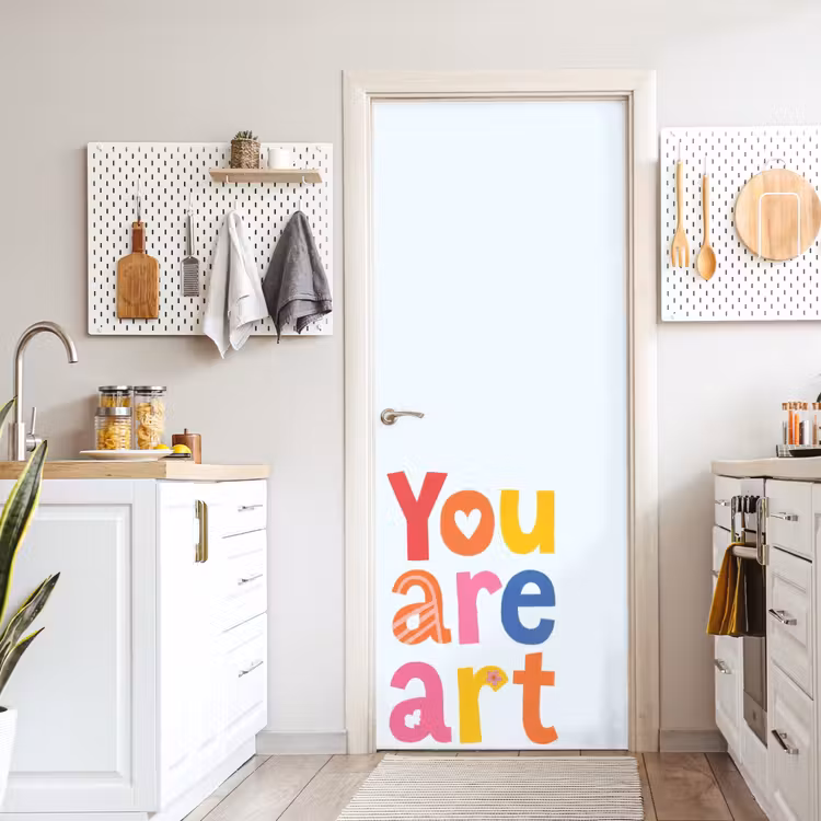 Deursticker - You are art - Kleurrijk - Grafisch — 7