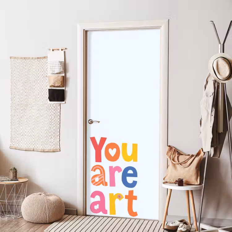 Deursticker - You are art - Kleurrijk - Grafisch — 8