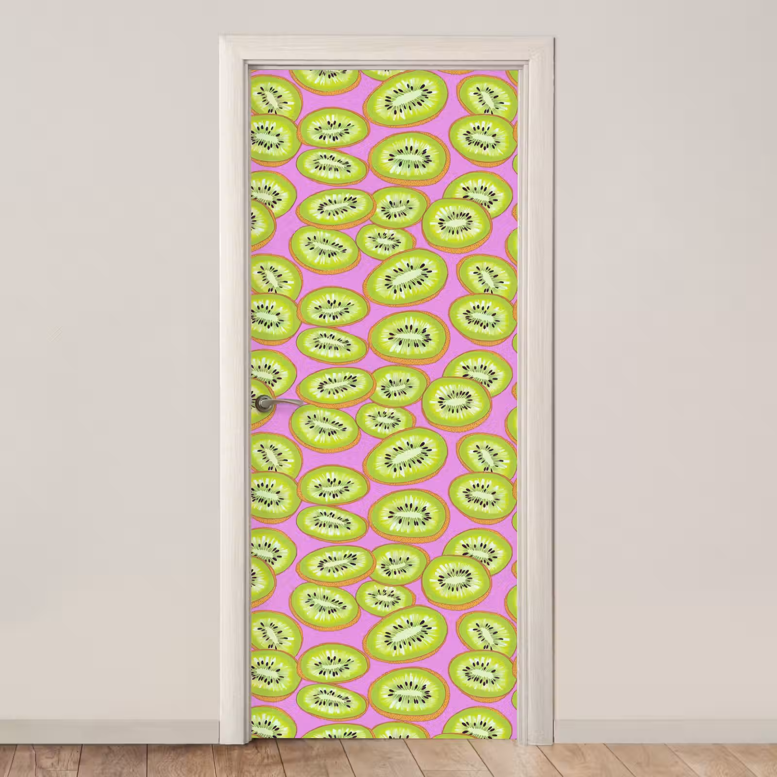 Deursticker - Kiwi - Speels - Groen — 1