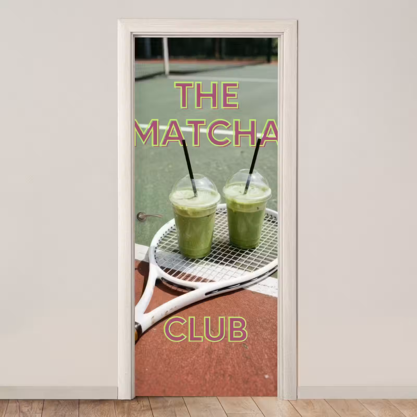 Deursticker - Matcha Club - Tennis - Matcha — 1