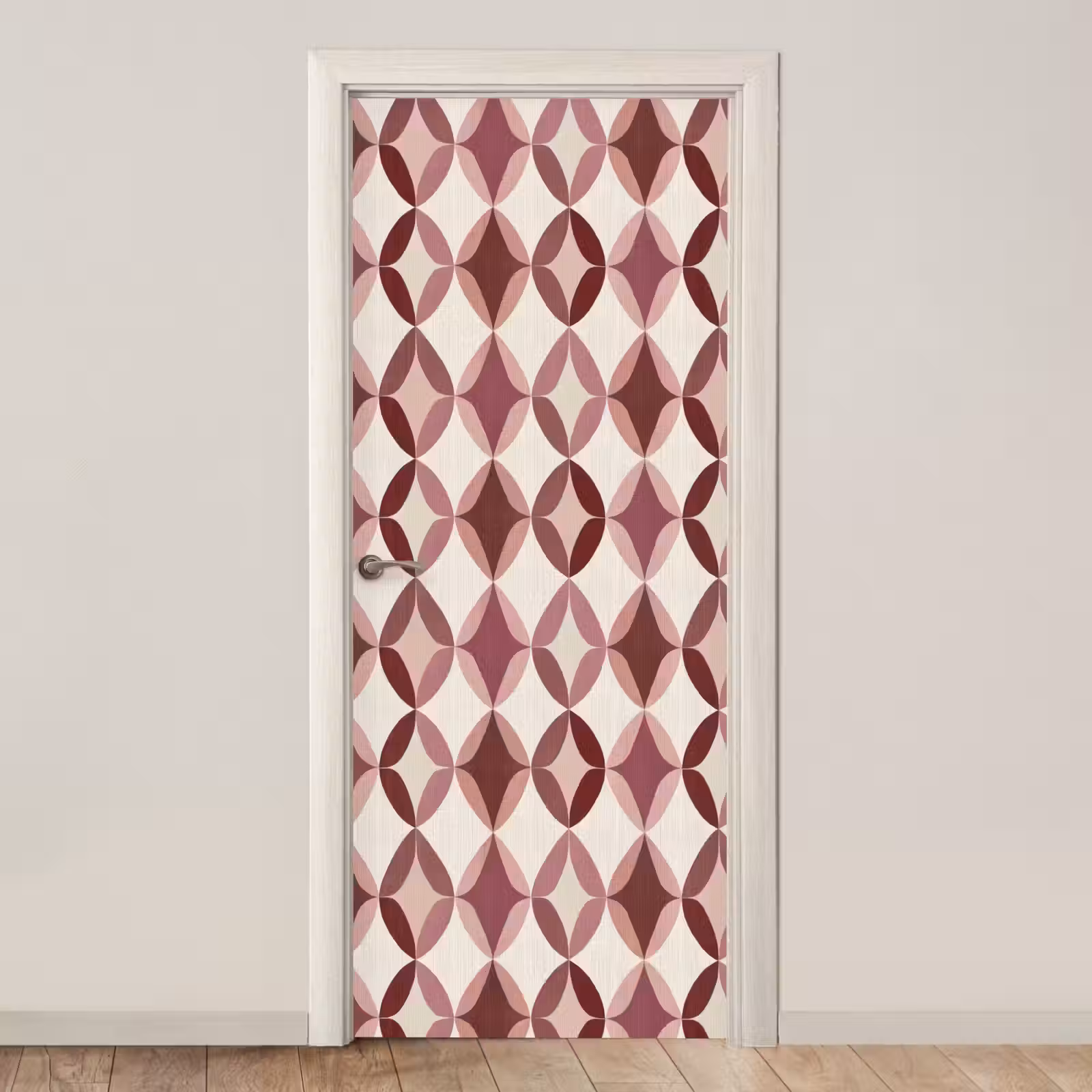 Deursticker - Ovaal - Textuur - Roze — 1