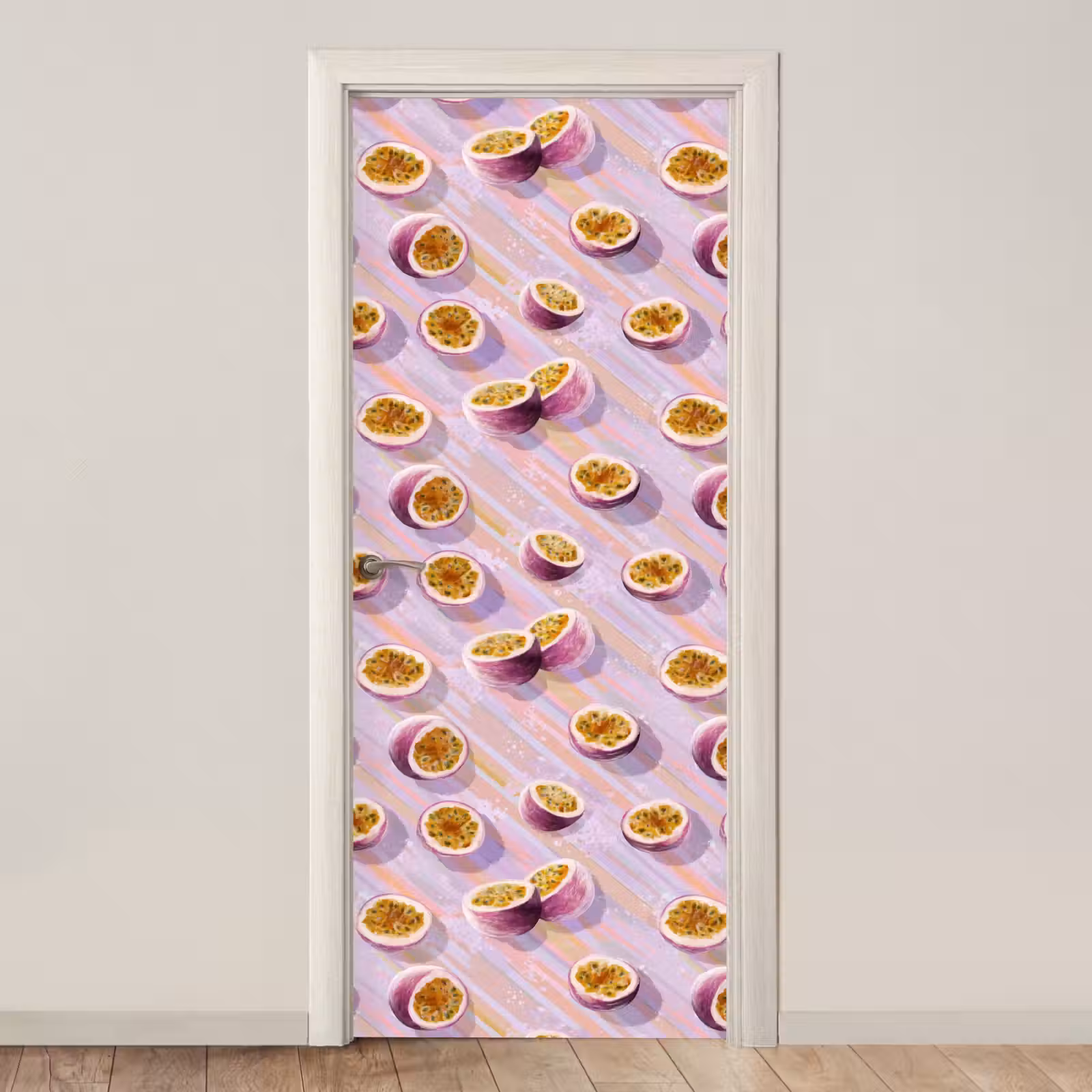 Deursticker - Passievrucht - Tropisch - Paars — 1