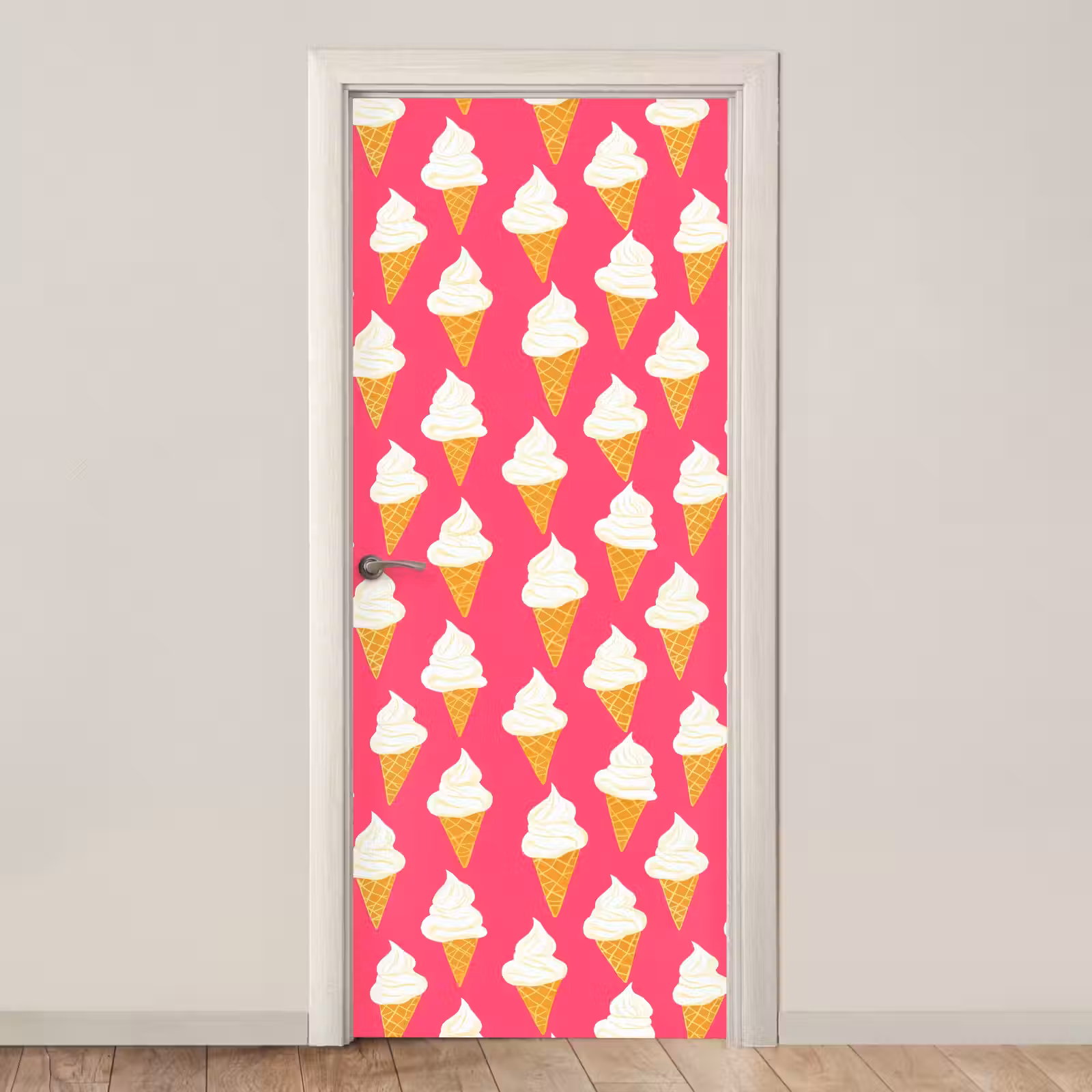 Deursticker - Softijs - Horentje - Roze — 1
