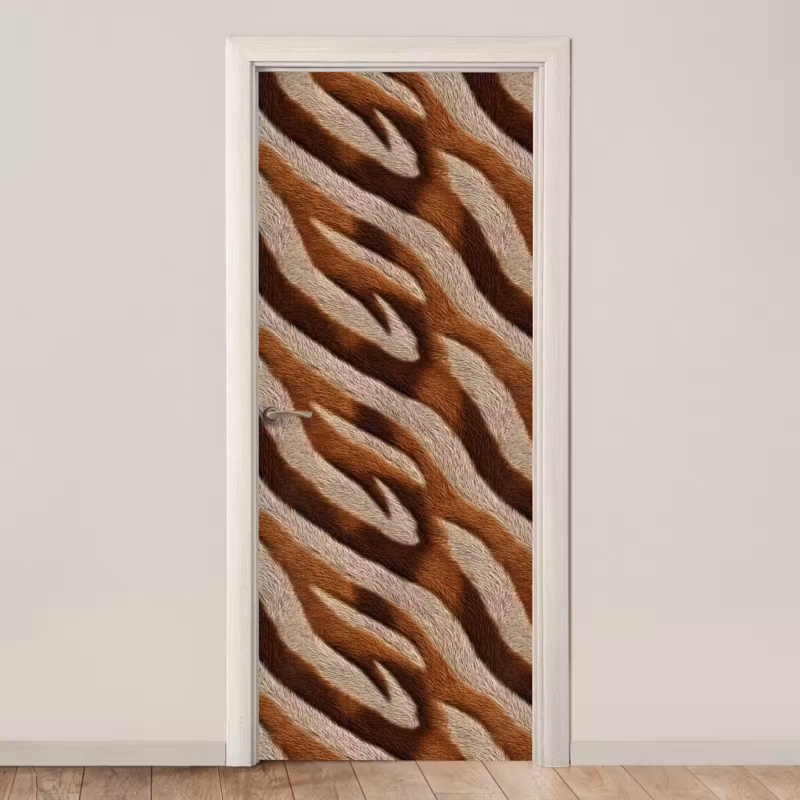 Deursticker - Zebra - Bruin - Patroon — 1