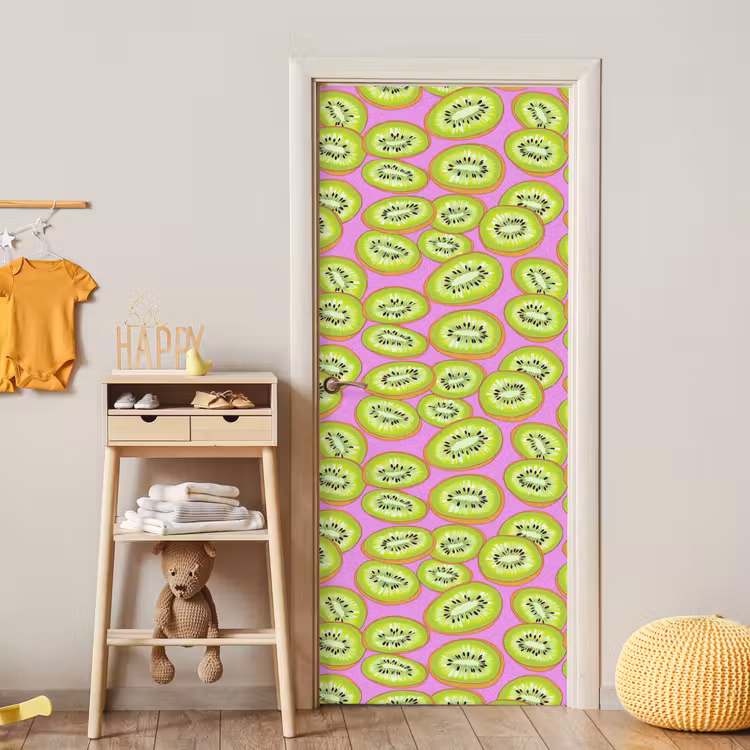 Deursticker - Kiwi - Speels - Groen — 6