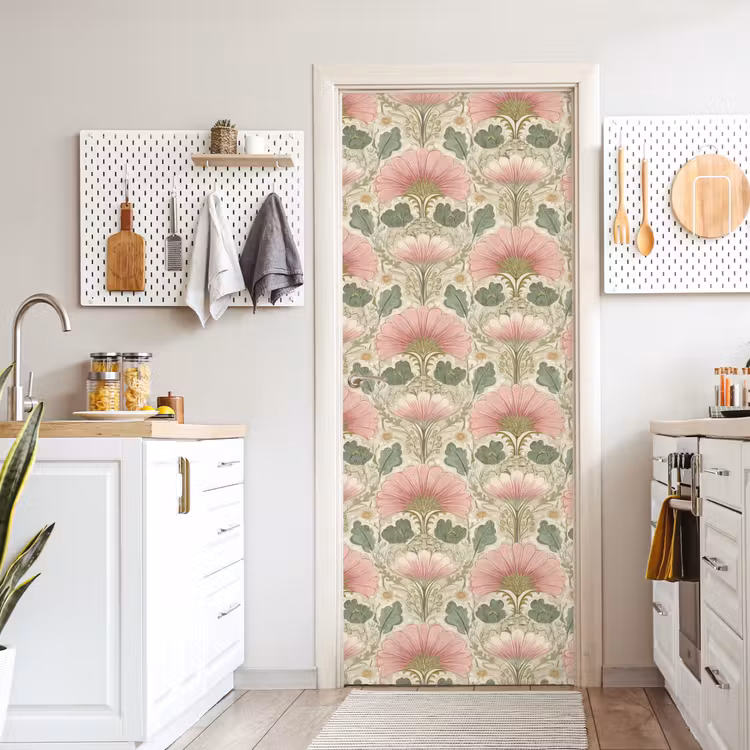 Deursticker - Klassiek - Patroon - Roze — 7