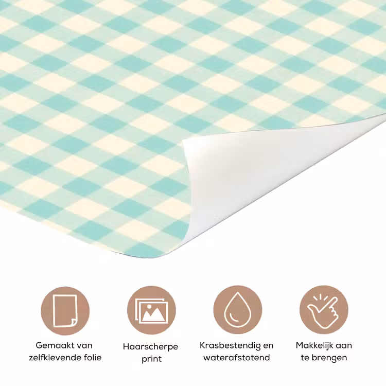 Deursticker - Koffie - Klok - Groen — 3